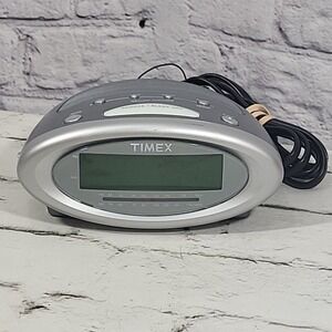 Timex Nature Sounds Retro Clock Radio Model T23 Alarm Battery Backup Tested